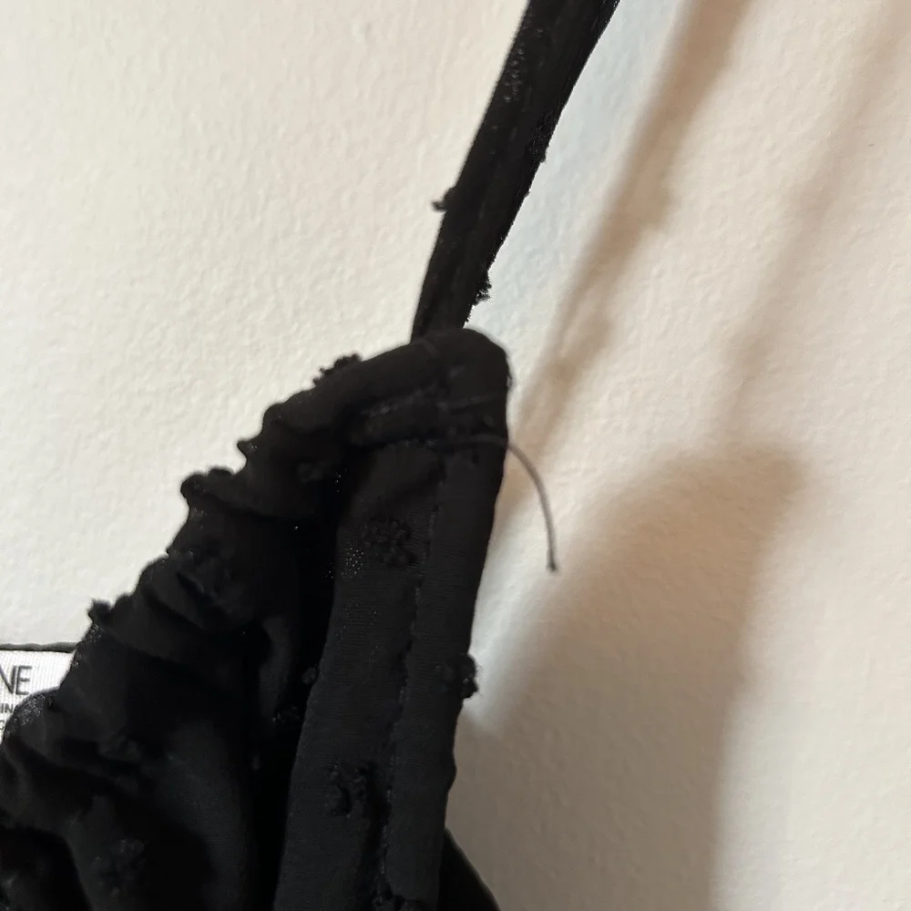 Ardene black swiss dot mini dress size M - Picture 7 of 8